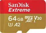 SanDisk Extreme® 64GB microSDXC¢ UHS-I, 170MB/s Read,80MB/s Write Memory Card for 4K Video on Smartphones, Action Cams and Drones