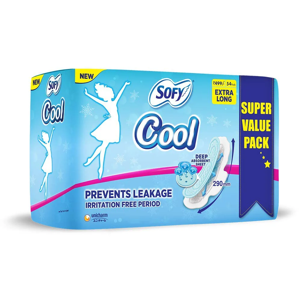 Sofy Cool freshness Extra Long Sanitary Pads, Pack of 54 - image 3