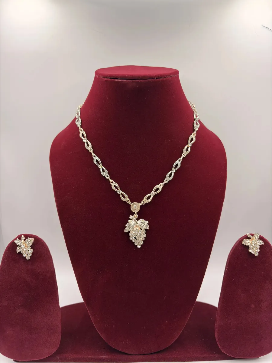 Grape Cluster Pendant Set – Artificial Jewellery for Women