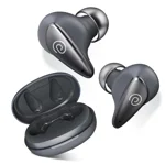 pTron Bassbuds Wave with TruTalk AI-ENC Calls, Movie/Music Modes, Deep Bass, BT5.3 Wireless Headphones, 40Hrs Combined Playtime, in-Ear TWS Earbuds, Touch Control & Typ-C Fast Charging & IPX4 (Grey)