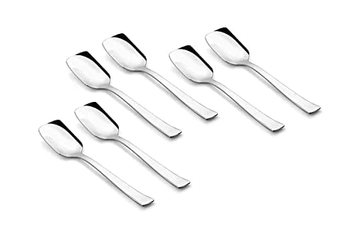 Siddhivinayak handicraft Stainless Steel Ice-Cream Spoon, Set of 6, Stainless Steel, 13.3 cm - image 2