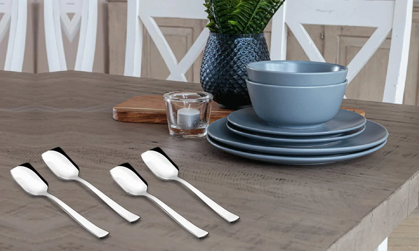 Siddhivinayak handicraft Stainless Steel Ice-Cream Spoon, Set of 6, Stainless Steel, 13.3 cm - image 4