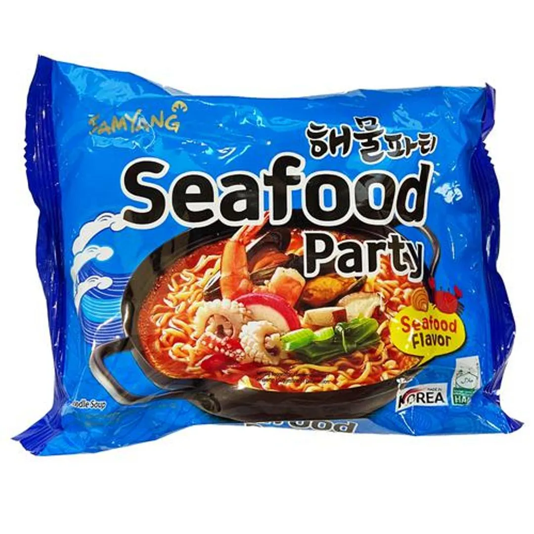 Samyang Seafood Party Ramen, 125 g Packet